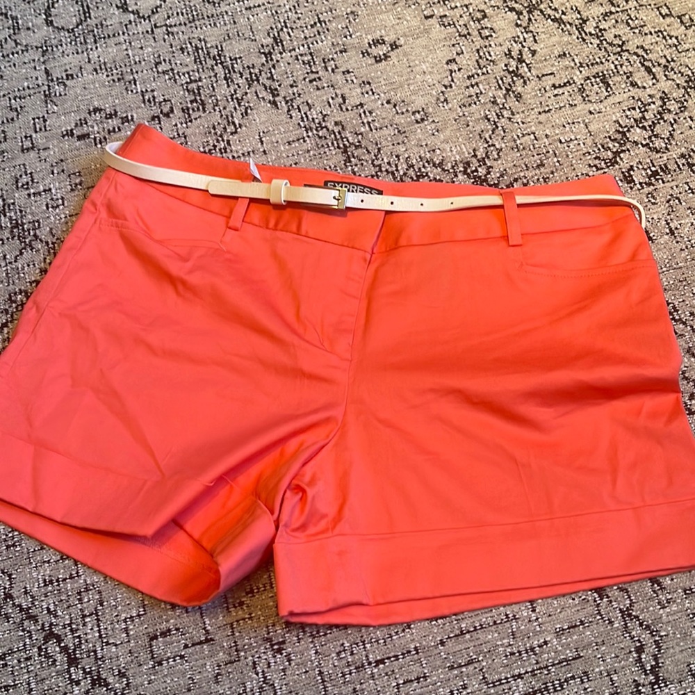 Orange pink express shorts